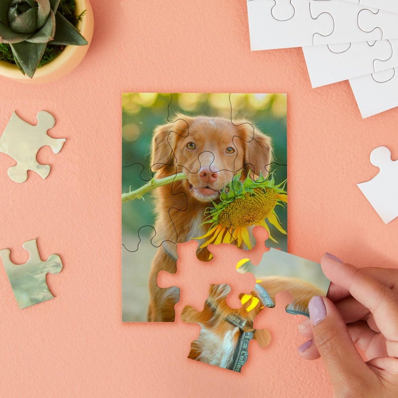Infinite Curiosity Blank Puzzles to Draw On - DIY Puzzle Craft & Pieces to Write On - Interactive Learning & Blanks for Kids - 24 Pieces, 5.5 x 4 in - Image 4